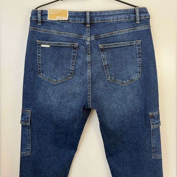 Michael Kors Denim - Michael Kors Straight Cropped High Rise Cargo Jeans - Selma